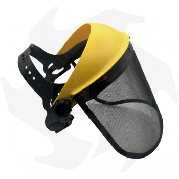 Protective visor for brush cutter with mesh screen and anti-sweat strip Helmets and Visors