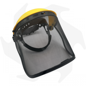 Protective visor for brush cutter with mesh screen and anti-sweat strip Helmets and Visors