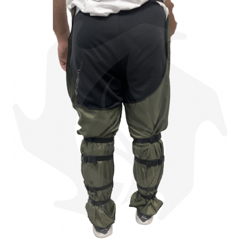 Bürstenschneider-Schutzset mit atmungsaktiven Nylon-Hosenüberzügen + Beinschutz Schutz-Kit