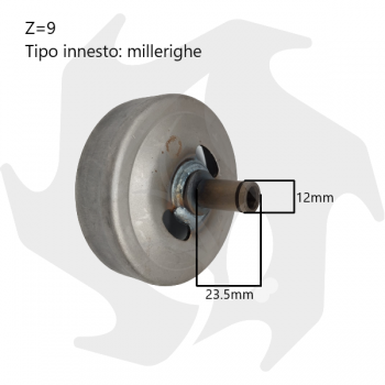 Clutch bell for Poulan chainsaw with Z:9 spline clutch Clutch bell