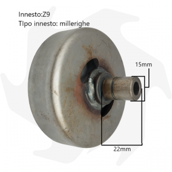 Clutch bell for brush cutter Maori-DaiShin SBC 262-282 ribbed clutch Clutch bell