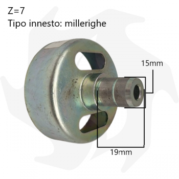 Clutch bell for Kaaz VX230-260 brush cutter with spline clutch Clutch bell