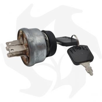 Starter switch for Alpina-Castelgarden-GGP Twin cut tractor with 5 terminals - 3 positions Spare Parts for Tractors