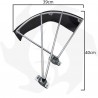 Protection universelle de l'arc en acier de 8 mm pour débroussailleuse Accessoires pour machines de jardin