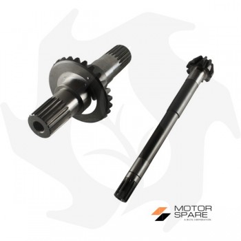 Z:9/26 bevel gear pair with integral axle for Pasquali 598 Spare parts for walking tractors