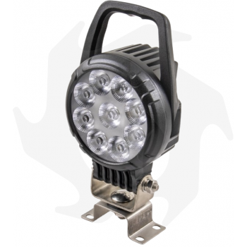 9 LED-Arbeitsscheinwerfer mit Griff und Schalter - 630lm Arbeitsscheinwerfer