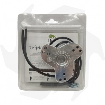Kit tête originale Tripletto DSV pour débroussailleuse + ligne Tornado et disque anti-enroulement Tête de débroussailleuse