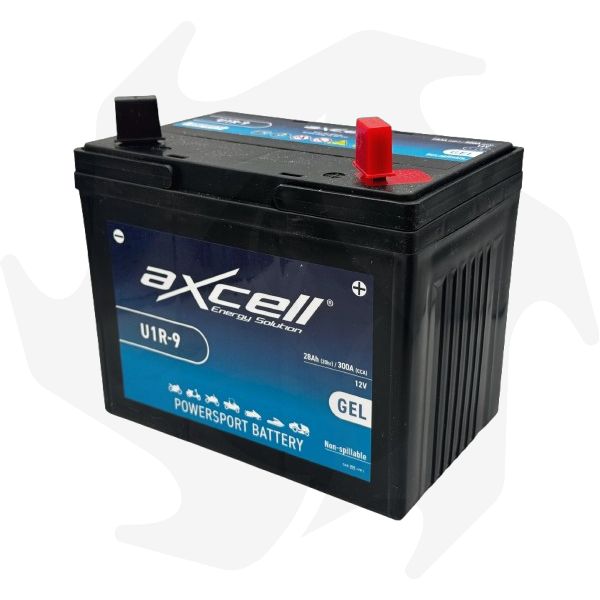 Batteria U1R9 12V 28Ah per trattorino rasaerba (1) Batteria U1R9 12V 28Ah per trattorino rasaerba - immagine 1