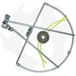 Kit salvacorteccia + testina tarantola in alluminio per decespugliatore