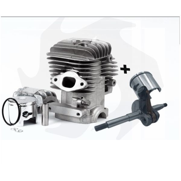 Cilindro E Pistone + albero motore ZENOAH OLEO-MAC EFCO ALPINA MOD.25001 Cilindro e pistone con albero motore per motoseghe ZENOAH OLEO-MAC EFCO ALPINA - immagine 1