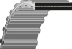 Cinghia dentata  movimento lame TwinCut 102, CASTELGARDEN - immagine 2