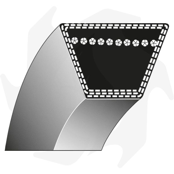 Cinghia di trasmissione motore-lama Tipo 1 13 x 1300 La per trattorino tagliaerba Castelgarden Flipper 72 - immagine 1