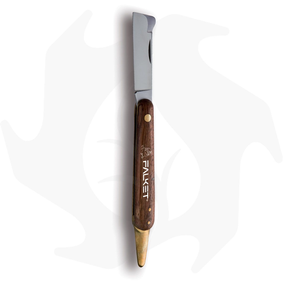 Coltello ad innesto professionale Falket con paletta e manici in legno 760P Coltello ad innesto professionale Falket con paletta e manici in legno 760P - immagine 1