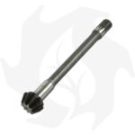 Coppia conica pignone + Corona + Asse Inferiore liscio fresa 21 Z:9/25 BGG21CC per motori Goldoni - immagine 2