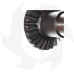 Coppia conica pignone + Corona + Asse Inferiore liscio fresa 21 Z:9/25 BGG21CC per motori Goldoni - immagine 3