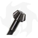 Coppia conica pignone + Corona + Asse Inferiore liscio fresa 21 Z:9/25 BGG21CC per motori Goldoni - immagine 4