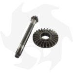 Coppia conica pignone + corona adattabile a motozappa Sep140 Z:7/26