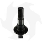 Coppia conica pignone + corona + asse inferiore rigato per fresa Goldoni 21M Z:9/25 - immagine 2