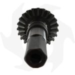 Coppia conica pignone + corona + asse integrale per motozappa Brumi simplex Z:7/23 esagono 30mm tipo nuovo - immagine 4