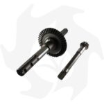 Coppia conica pignone + corona + asse  per fresa Goldoni 28 Z:11/41