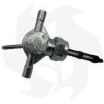 Rubinetto carburante filetto sinistro per motore ACME per motocoltivatore motozappa fresa - immagine 3