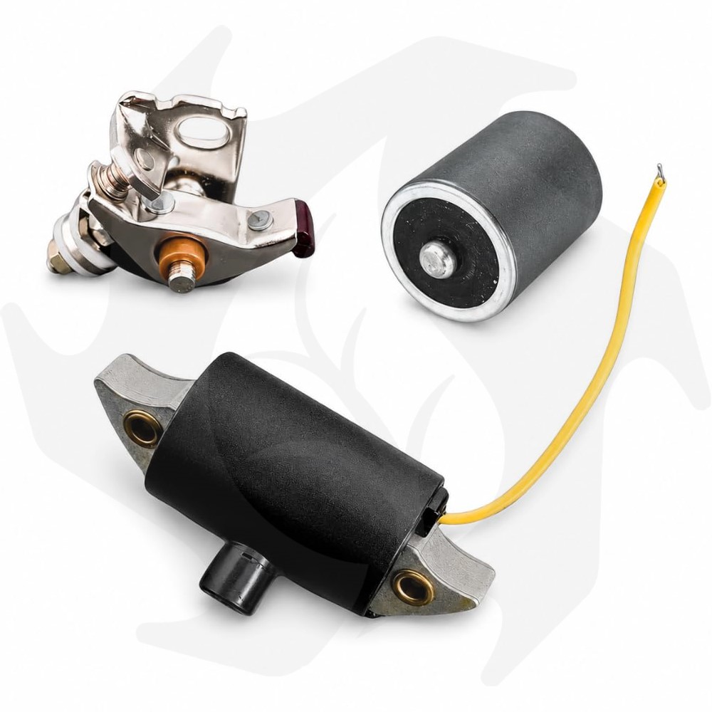 Kit bobina, condensatore e puntine per motore JLO L101 125 152 197 Kit bobina, condensatore e puntine per motore JLO L101 125 152 197