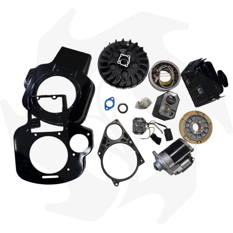 Kit completo avviamento elettrico Lombardini 6LD360 6LD400 (1) Kit completo avviamento elettrico Lombardini 6LD360 6LD400