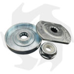 Kit flangia, rondella e dado per coppia conica universale decespugliatore