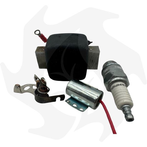 Kit puntine, condensatore, candela e bobina per Acme AL480 - VT88 - FE82 (1) Kit puntine, condensatore, candela e bobina per Acme AL480 - VT88 - FE82 - immagine 1