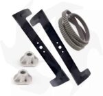 Kit riparazione trattorino CASTEL GARDEN TwinCut 122 lame, cinghia e mozzi
