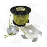 Kit testina URAGANO + disco anti groviglio e filo quadro 4mm - immagine 2