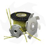 Kit testina URAGANO + disco anti groviglio e filo quadro 4mm