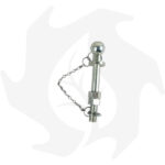 Perno gancio traino a sfera ricambio per trattore rimorchio Ø 25 x 190 mm - immagine 2