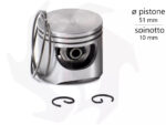 Pistone di ricambio per motoseghe Alpina-Castor A70 – C70 - immagine 2