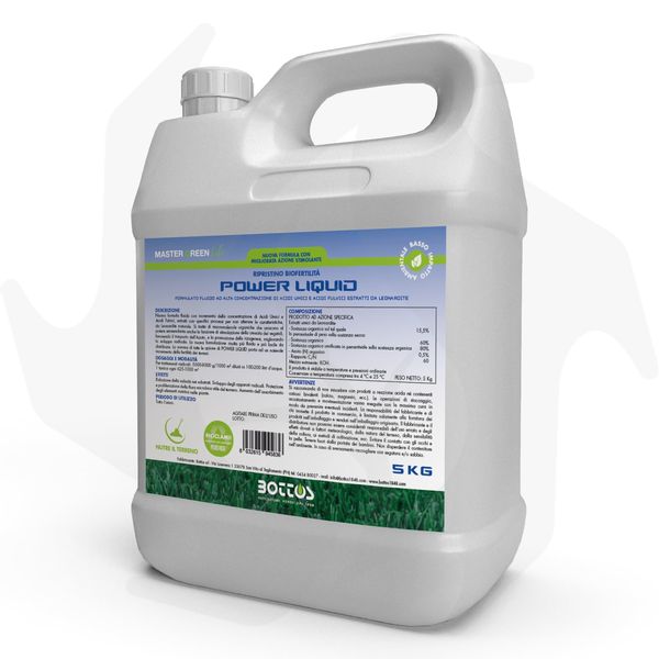 Power Liquid Bottos -5Kg Concime liquido ammendante per prato di natura organica Power Liquid Bottos -5Kg Concime liquido ammendante per prato di natura organica - immagine 1