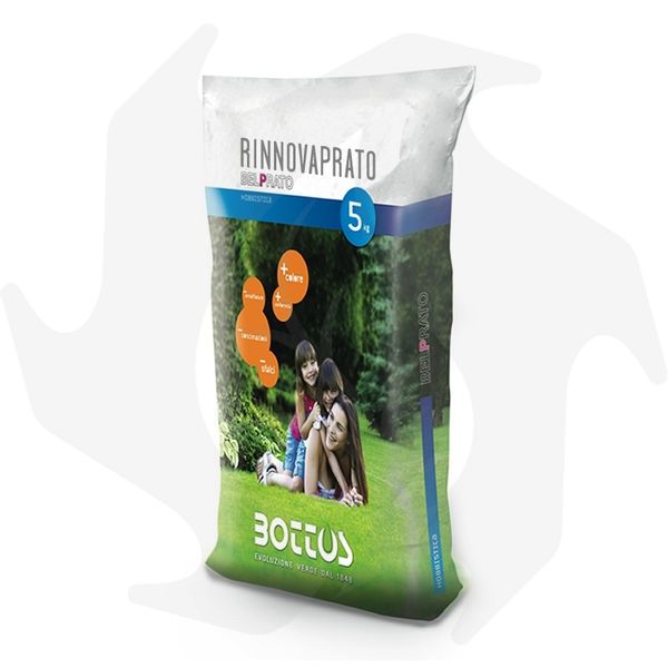 Rinnovaprato Bottos – 5Kg Sementi per risemina e rigenerazione del giardino residenziale e del prato rustico Rinnovaprato Bottos – 5Kg Sementi per risemina e rigenerazione del giardino residenziale e del prato rustico - immagine 1