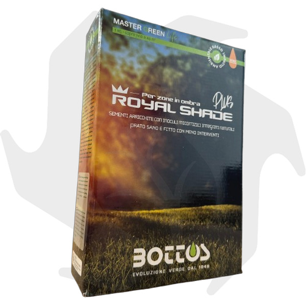 Royal Shade Plus Bottos – 1Kg Sementi conciate professionali per prato verde scuro ideale per zone in ombra (2) Royal Shade Plus Bottos – 1Kg Sementi conciate professionali per prato verde scuro ideale per zone in ombra - immagine 1