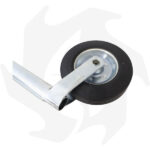 Ruotino di sollevamento servotimone per rimorchio carrello appendice con tubo 48mm - immagine 2