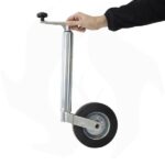 Ruotino di sollevamento servotimone per rimorchio carrello appendice tubo 48mm - immagine 3