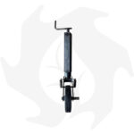 Servotimone telescopico con ruota in gomma per rimorchi 60 x 350 - immagine 2