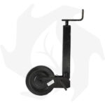 Servotimone telescopico con ruota in gomma per rimorchi 60 x 380 - immagine 3