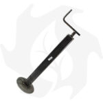 Servotimone telescopico piede appoggio per rimorchi agricoli 50 x 400 mm - immagine 2