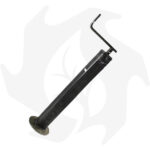 Servotimone telescopico piede appoggio per rimorchi agricoli 80 x 500 mm - immagine 3