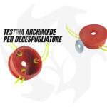 Testina universale ARCHIMEDE per sfalcio erba ricambio decespugliatore giardino - immagine 2