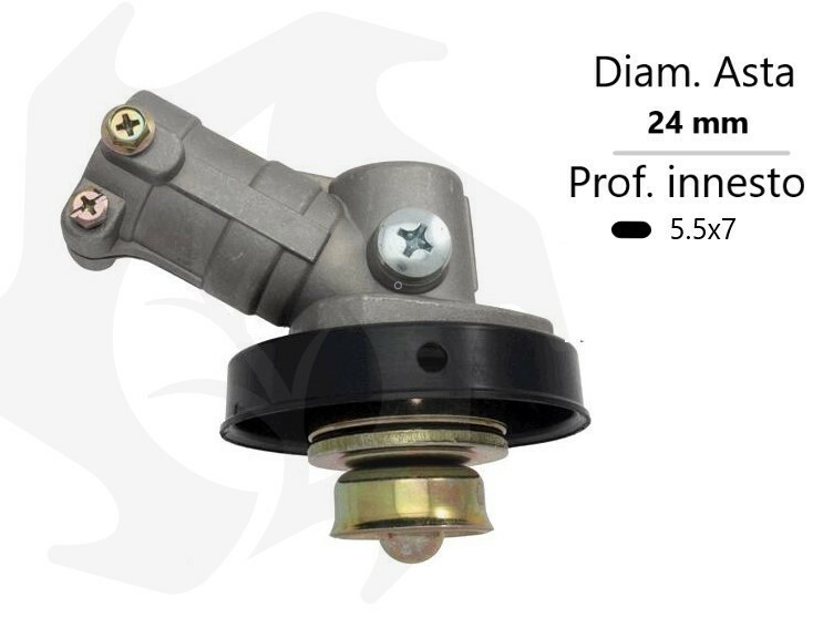 Coppia conica per decespugliatore con asta da 24mm innesto 5,5 x 7mm Coppia conica per decespugliatore con asta da 24mm innesto 5,5 x 7mm - immagine 1