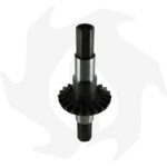 Coppia conica pignone + corona + asse per Brumi universal Z:7/22 esagono 27 - immagine 2