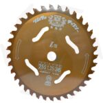 Disco Tsumura professionale con 36 denti in widia per decespugliatore arancione