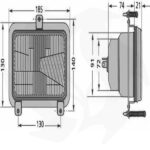 Fanale anteriore a due luci per trattori Fiat - immagine 3