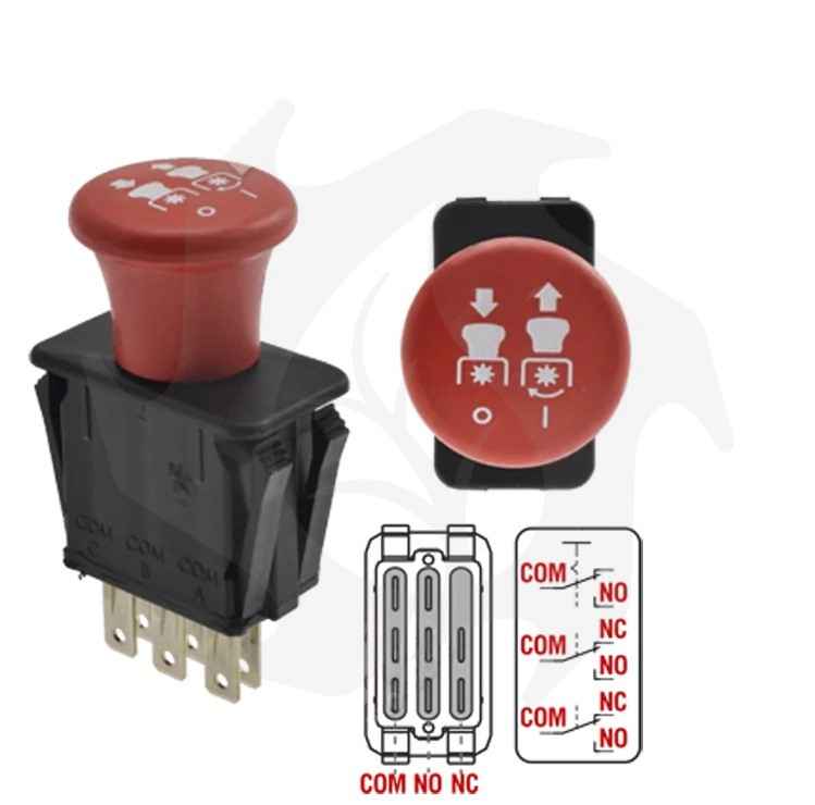 Interruttore stop frizione elettromagnetica per trattorino tagliaerba John Deere-Husqvarna-kubota-Toro-MTD - immagine 1