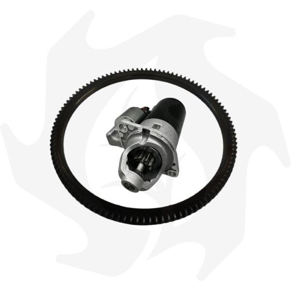 Kit avviamento elettrico + corona adattabile a motore Ruggerini RDRF 80-90-120 Bosch 901 (1) Kit avviamento elettrico + corona adattabile a motore Ruggerini RD-RF121-130-140 - immagine 1